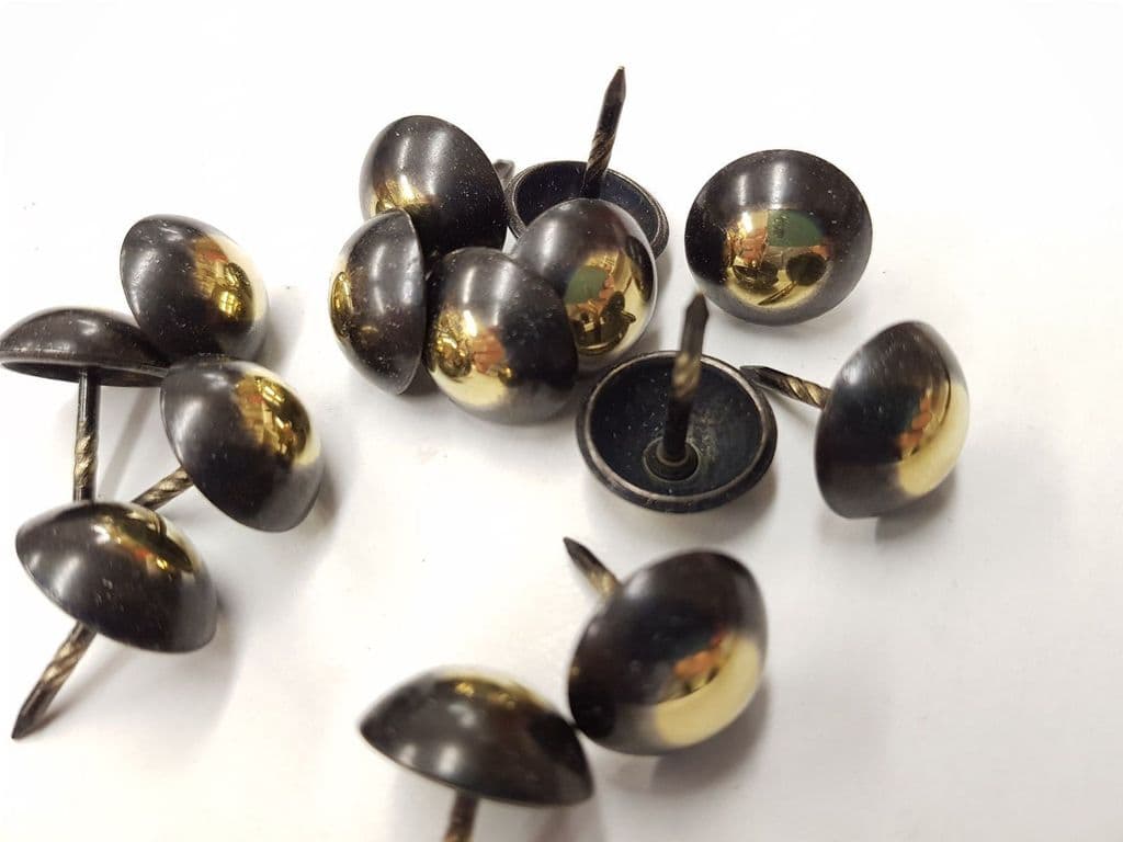 Bronze Renaissance upholstery nails 11mm heads 13mm shank Wood tacks stud pins 